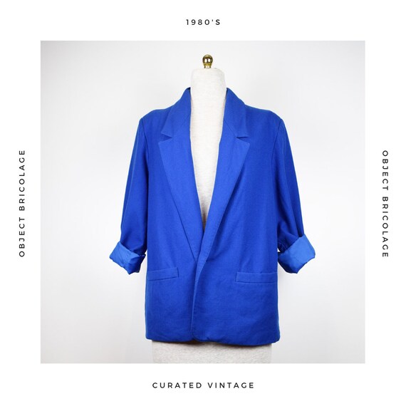 80's Blue Suit Jacket