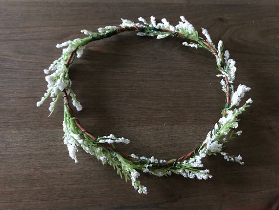 dried flower headband