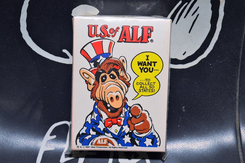 US Of Alf 1987 Zoot Complete Base Sticker Card Set of 50 TV US