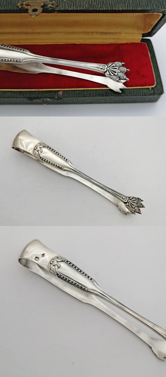 【フランス製／純銀】トング １点／No.8 フランス製／純銀】トング 1点／No.8 フランス製／純銀】トング