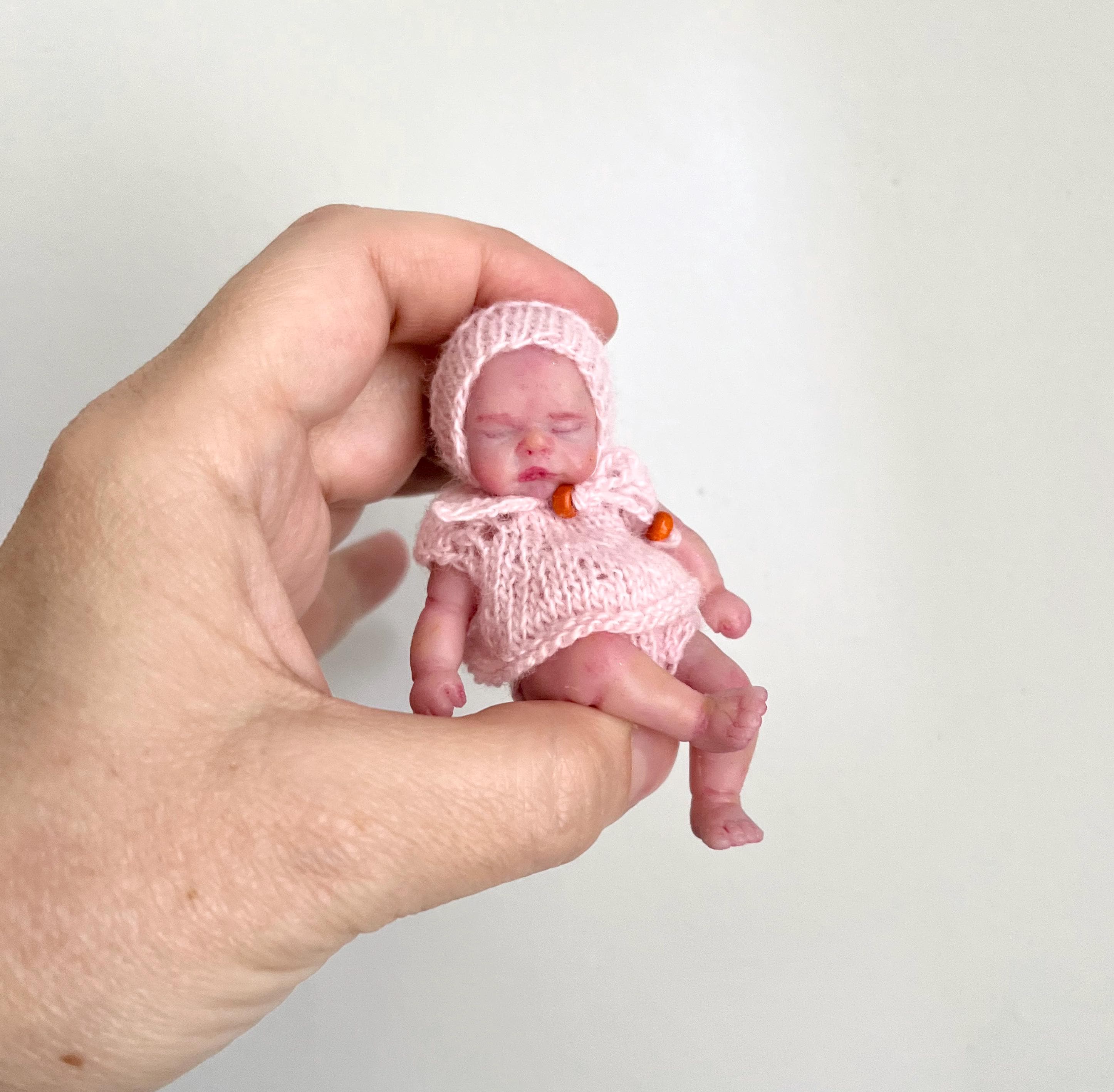 Lonian Mini Reborn Baby Doll 30 Cm - Bambola Realistica Soft Touch Con Capelli Disegnati A Mano