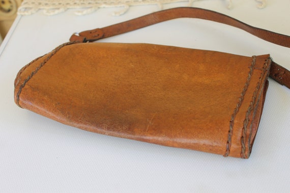 Vintage Bag, Lady Bag, Hand Tooled Genuine Leathe… - image 2