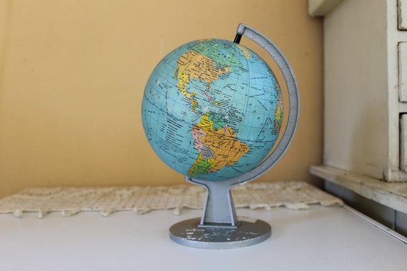 Vintage Globe Small Round Globe Desk Decor - Etsy