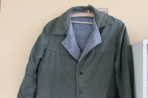 Military canvas shop jacket