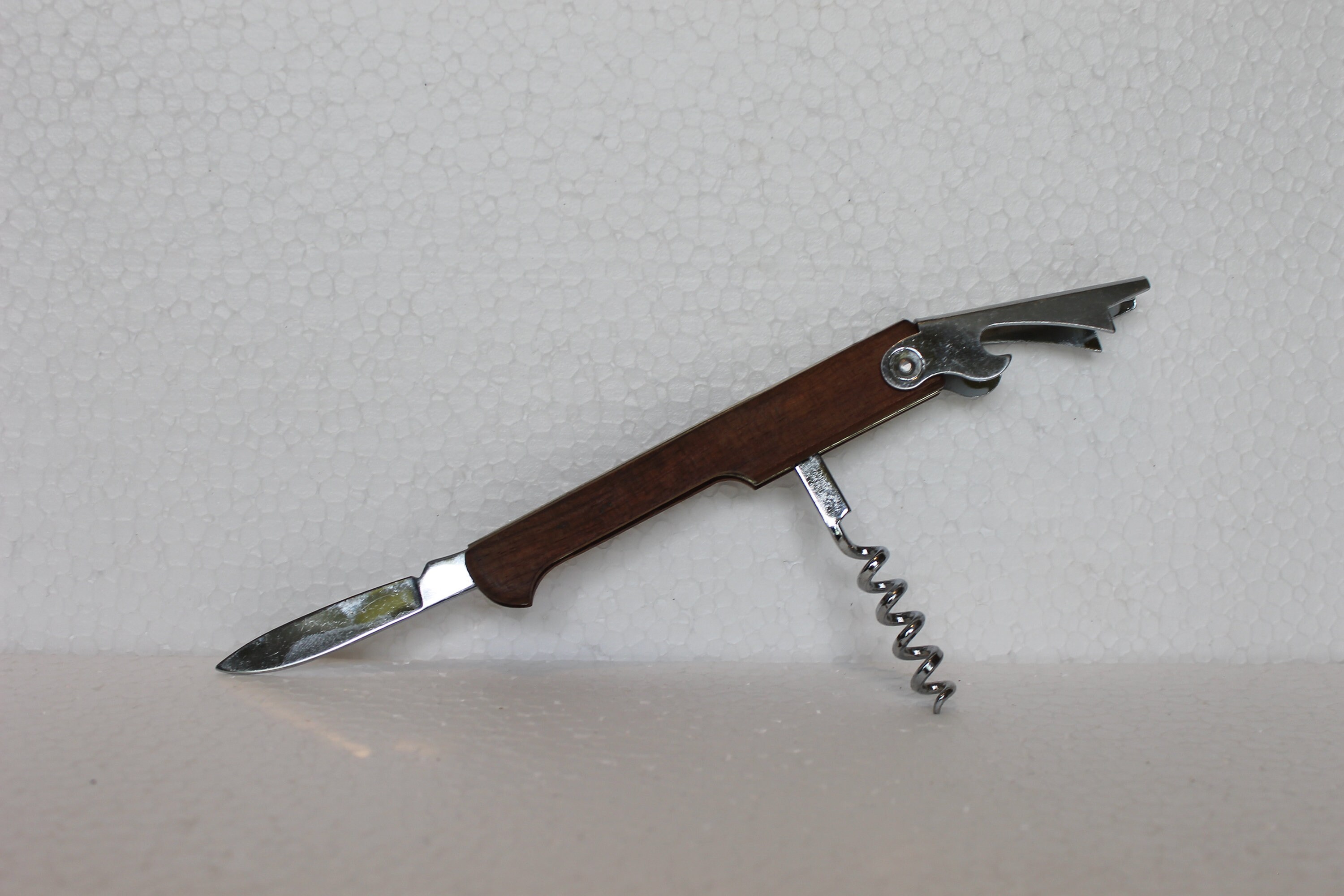 Vintage Pocket Knife Folding Corkscrew Bottle Opener Pocket Etsy