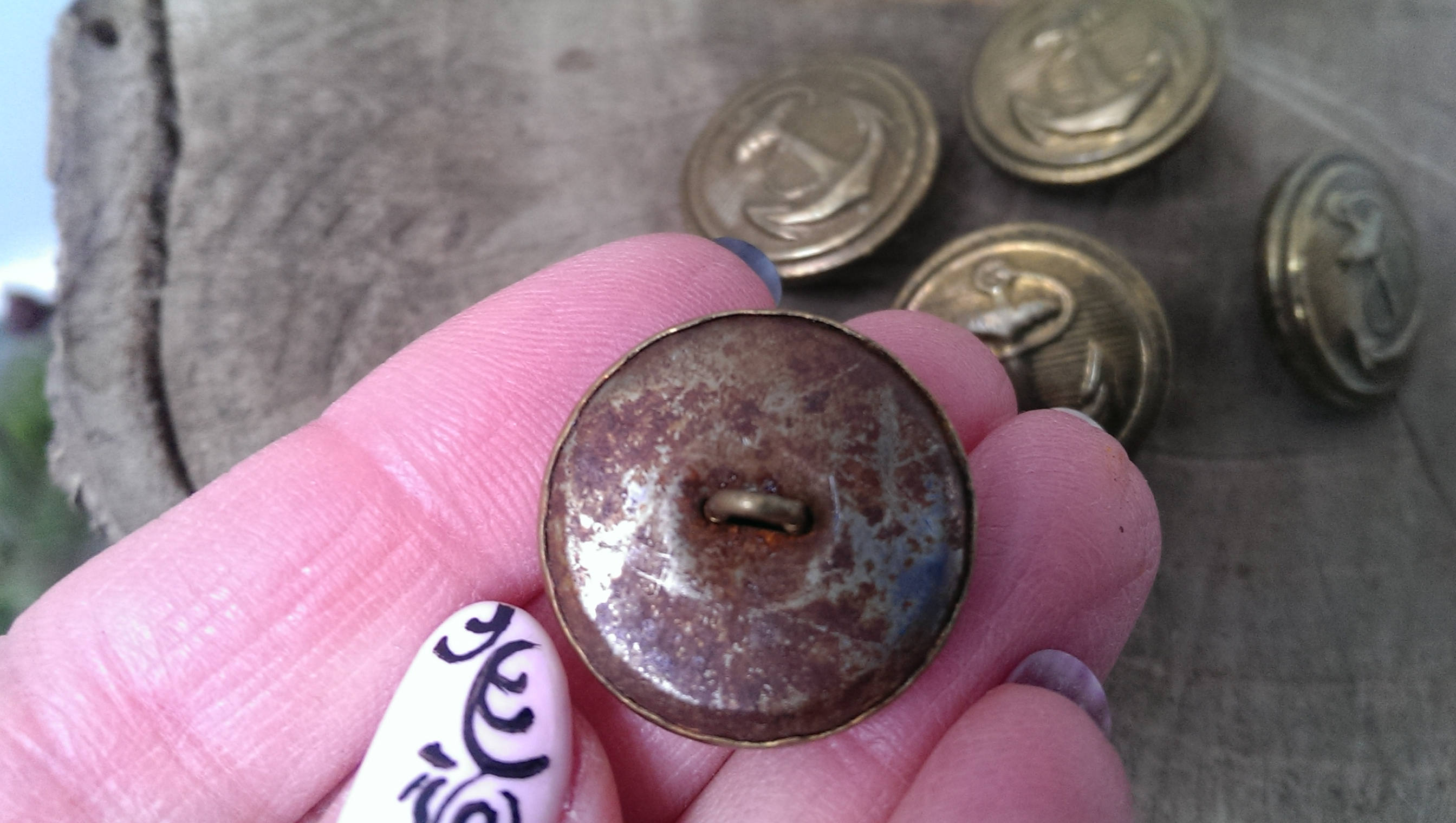 Vintage Military Buttons Brass Buttons Uniform Buttons Set Etsy