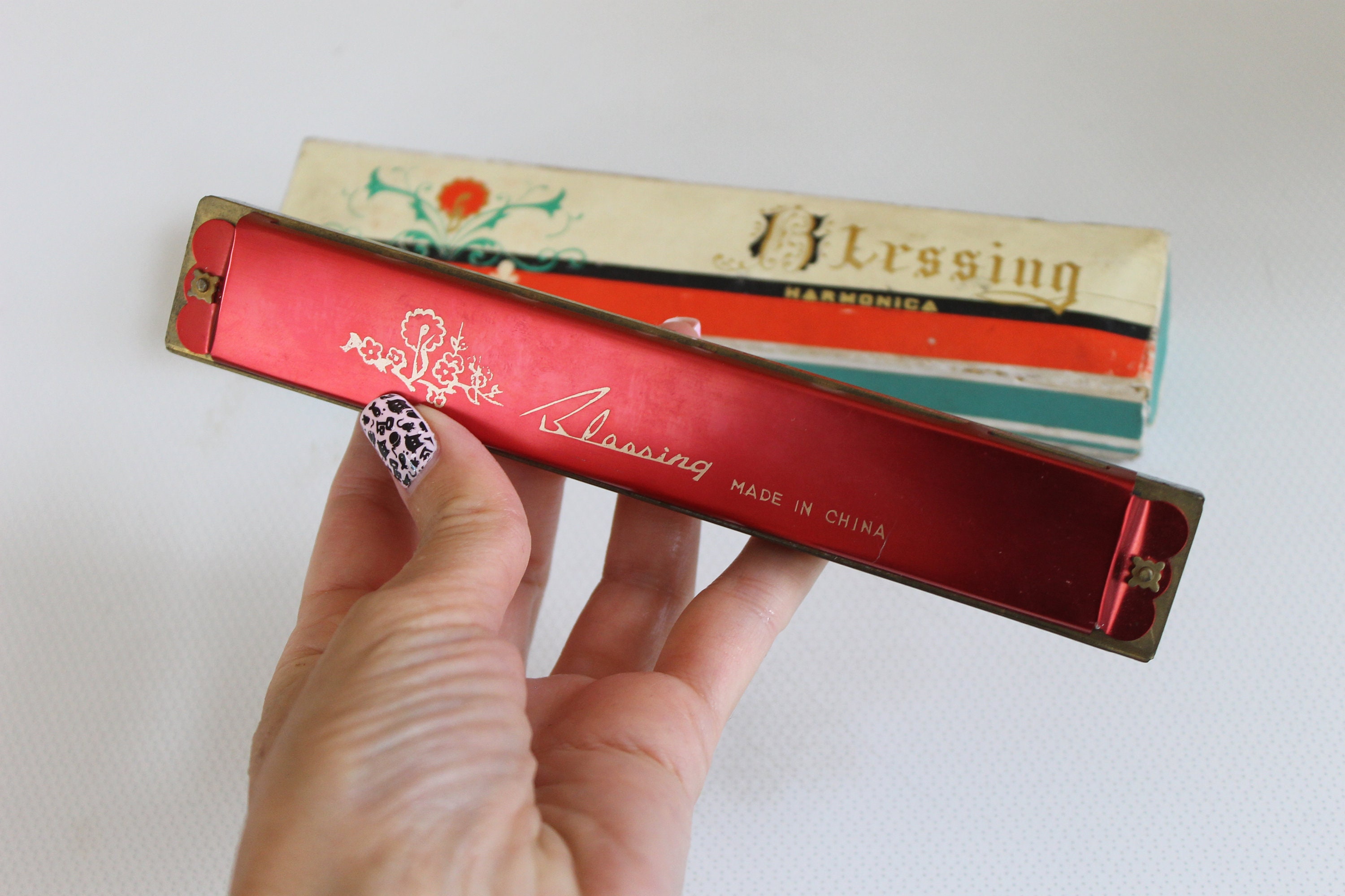 Vintage Harmonica Blessing Harmonica Chinese Harmonica Gift Etsy