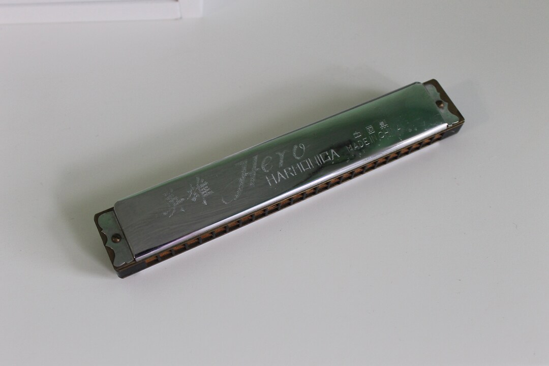 Vintage Harmonica, HERO Chinese Harmonica, Musical Instrument, Gift