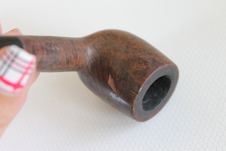 BRUYERE and GARANTIE Black and Brown Tobacco Smoking Pipe Vintage Pipe Wood Pipe Gift For Smokers