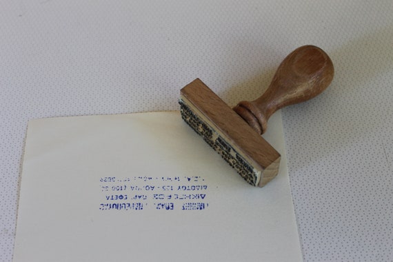 Vintage Wood Stamp Ink Rubber Stamp Collectibles | Etsy