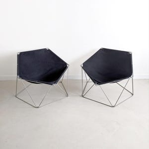 Set of 2 &#39;Penta&#39; Chairs by Jean-Paul Barray & Kim Moltzer for Bofinger 1960&#39;s