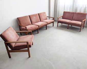 Ensemble Pastoe rose FU05 par Yngve Ekström années 1960