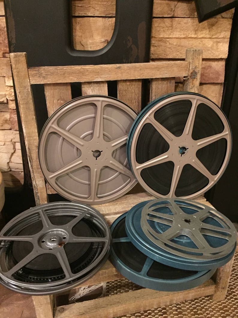 Vintage Reel Film Reel Film Movie Theatre Decor Wall Room ...
