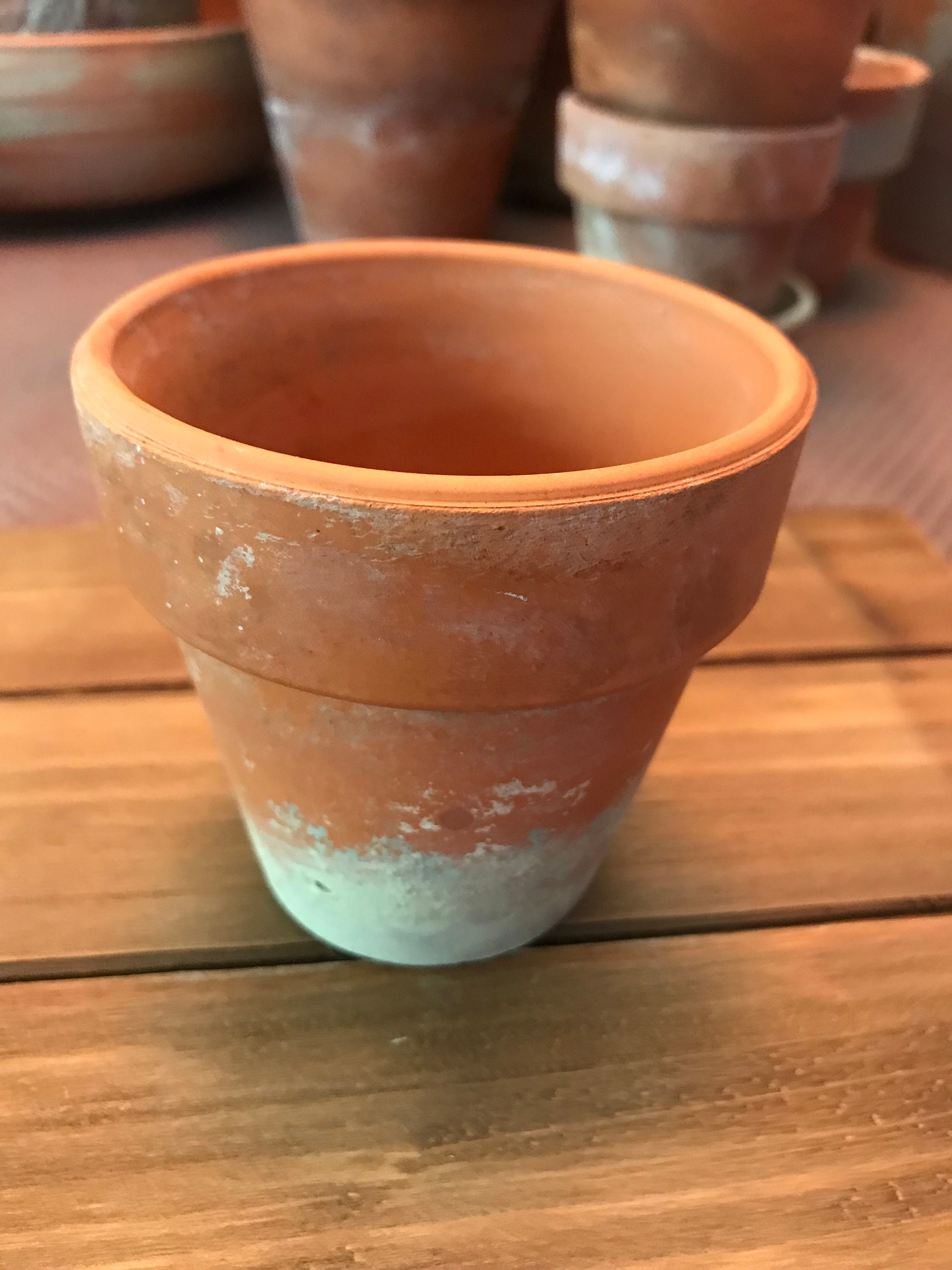 Naturally Aged terracotta Pot Vintage terracotta old pot Etsy