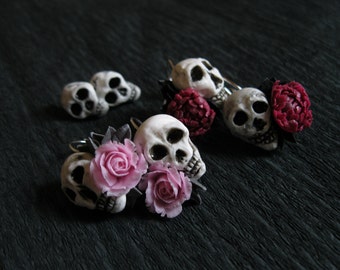 Pastel goth earrings Halloween jewelry Halloween earrings Halloween costume Bone jewelry Scull jewelry Vampire earring Skeleton jewelry