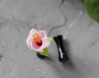 3mm plug earrings 8g earrings 8g gauges for wedding Cherry blossom ear plugs and tunnels 6g 4g 2g 0g 00g tapers flower ear plug bridal gauge