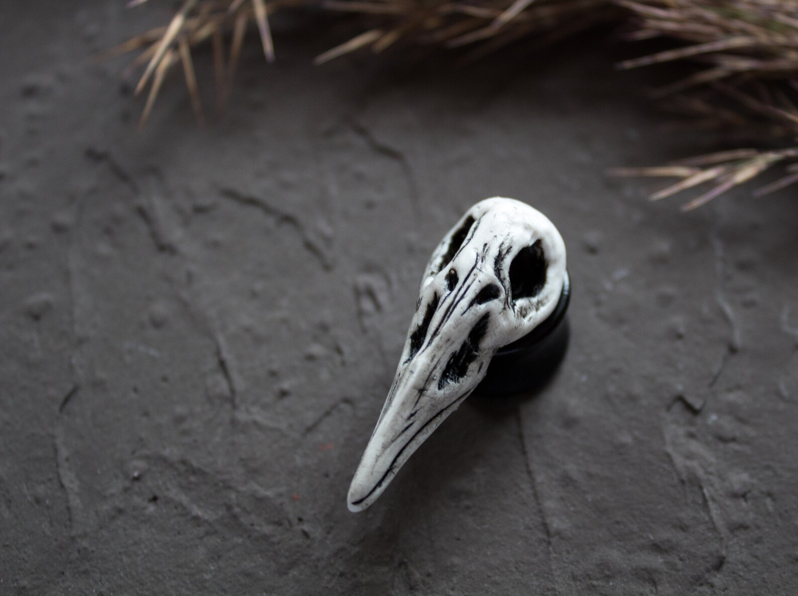 Mens Gauges Gothic Plugs Bird Skull Earrings Plugs for Mens - Etsy