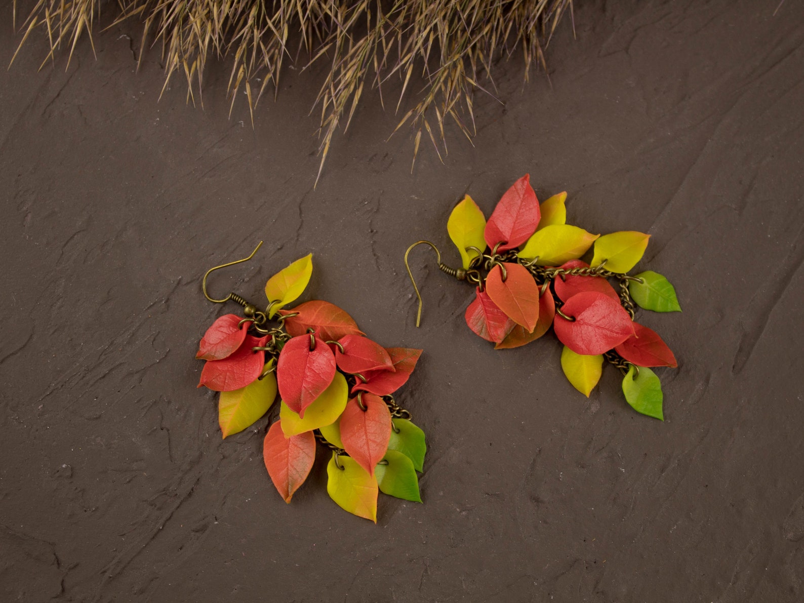 Thanksgiving Gift for Girlfriend Leaf Earrings Dangle Earrings Etsy