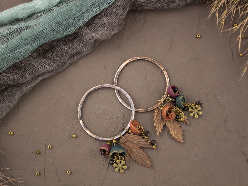 Hoop Gauges Plugs and Tunnels Maple Leaves Gauge Jewelry Etsy