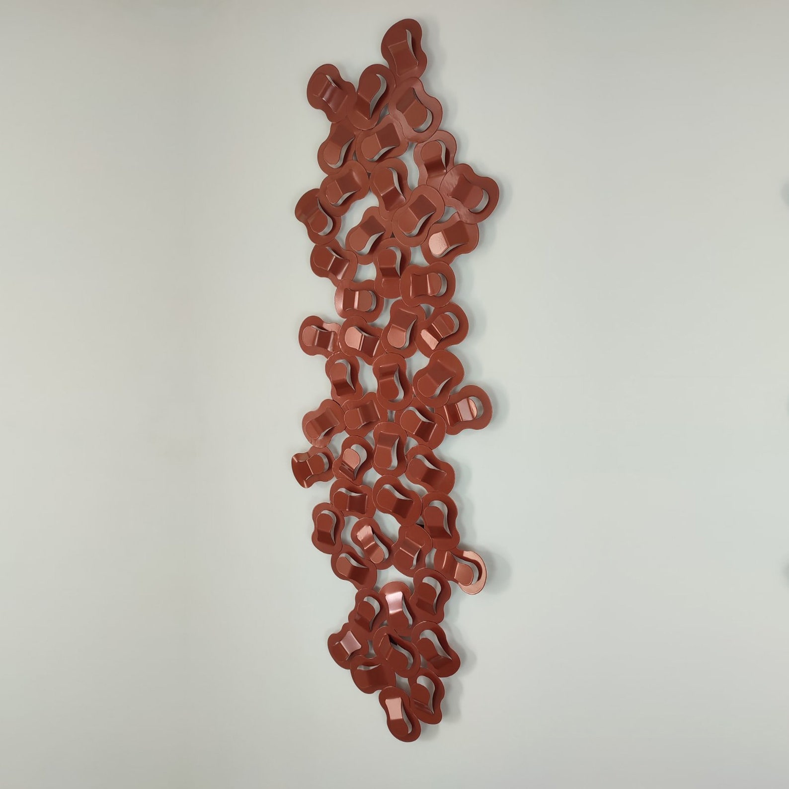 Copper Metal Wall Art Astract Copper 3D Wall Sculpture Etsy