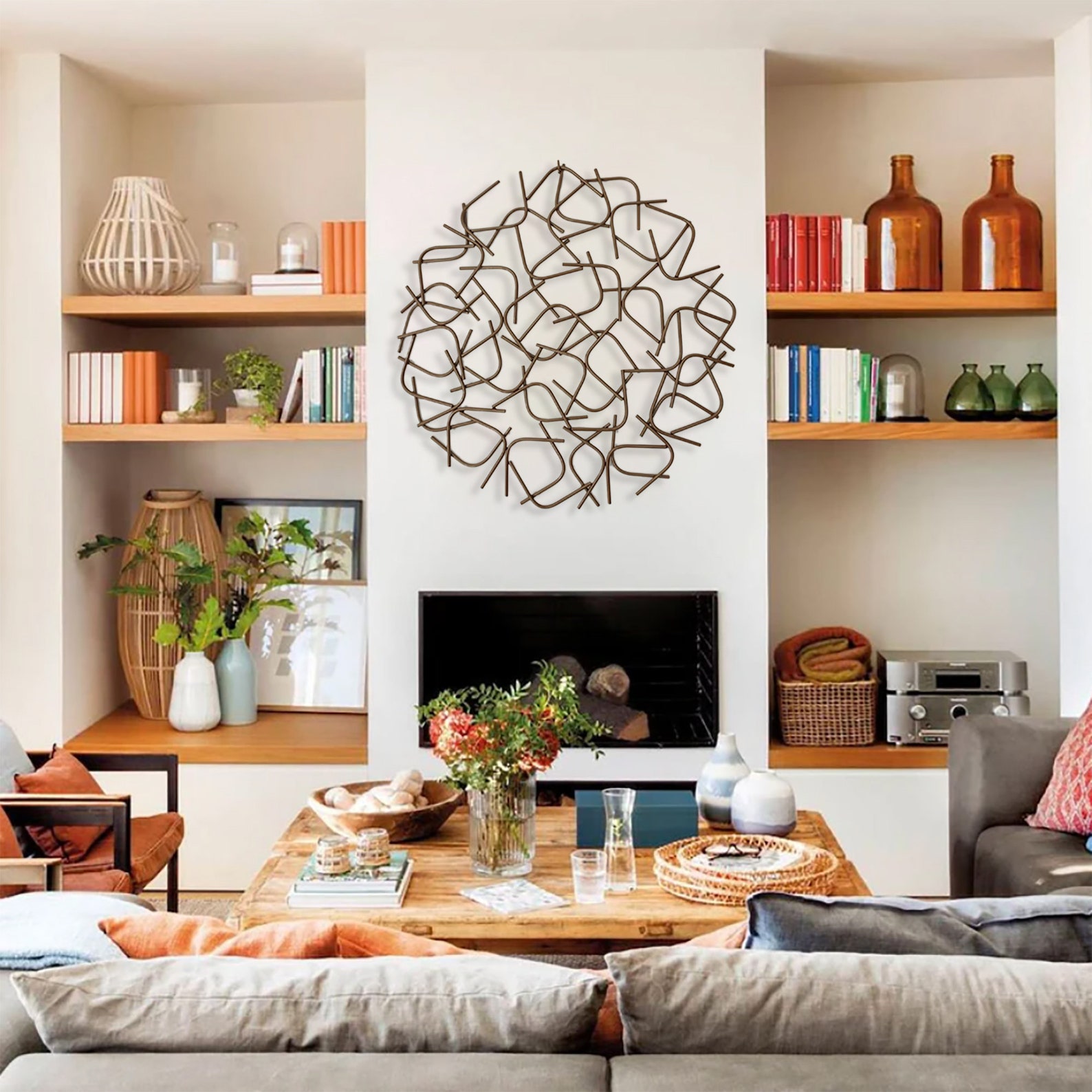 Metal Wall Art Bronze Wall Sculpture Abstract Wall Decor Etsy