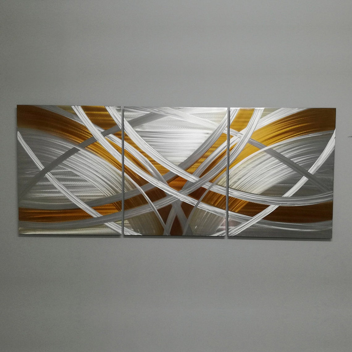 Abstract Metal Wall Art Modern Metal Wall Painting Modern Etsy