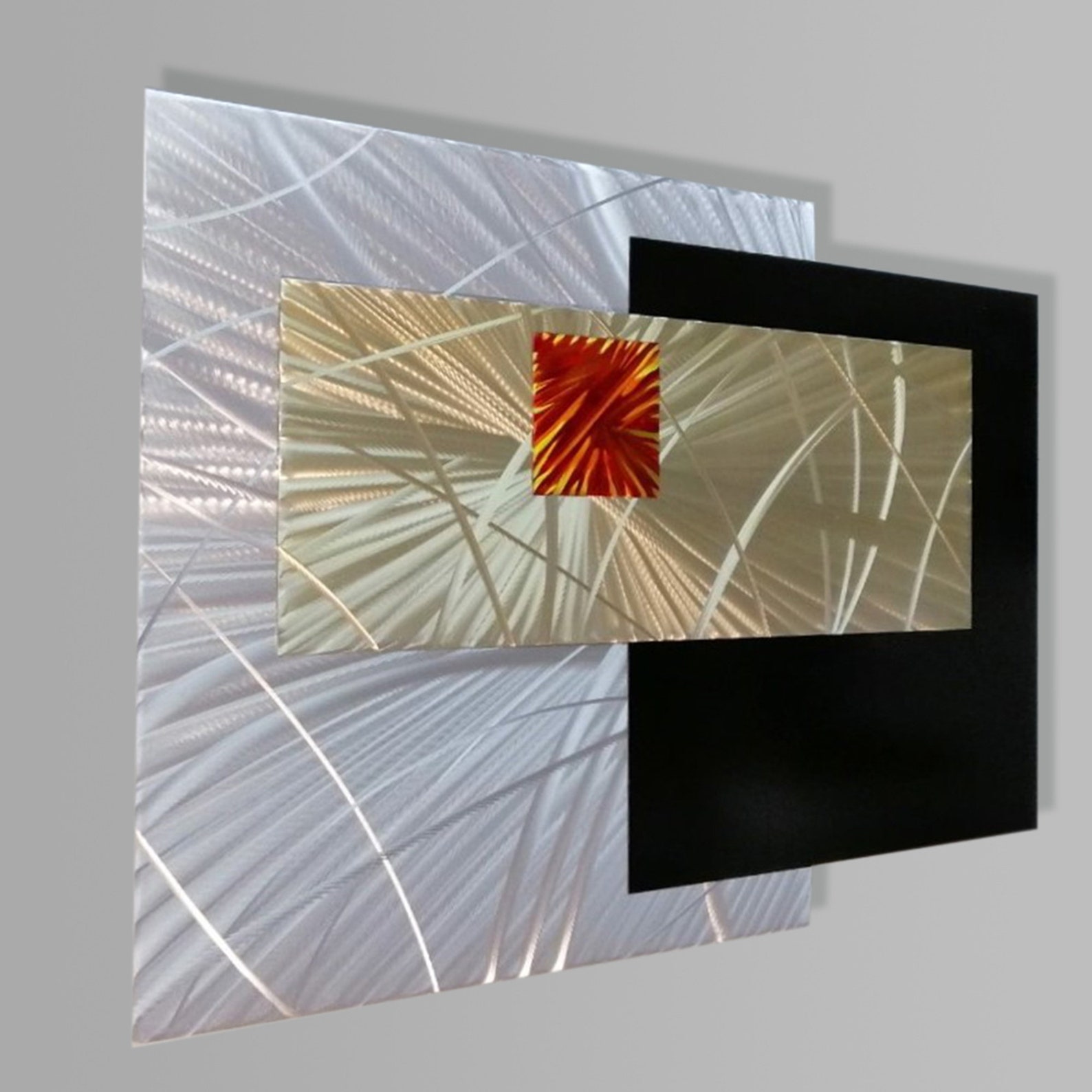 Metal Wall Sculpture 3D Wall Art Modern Metal Art Abstract Etsy