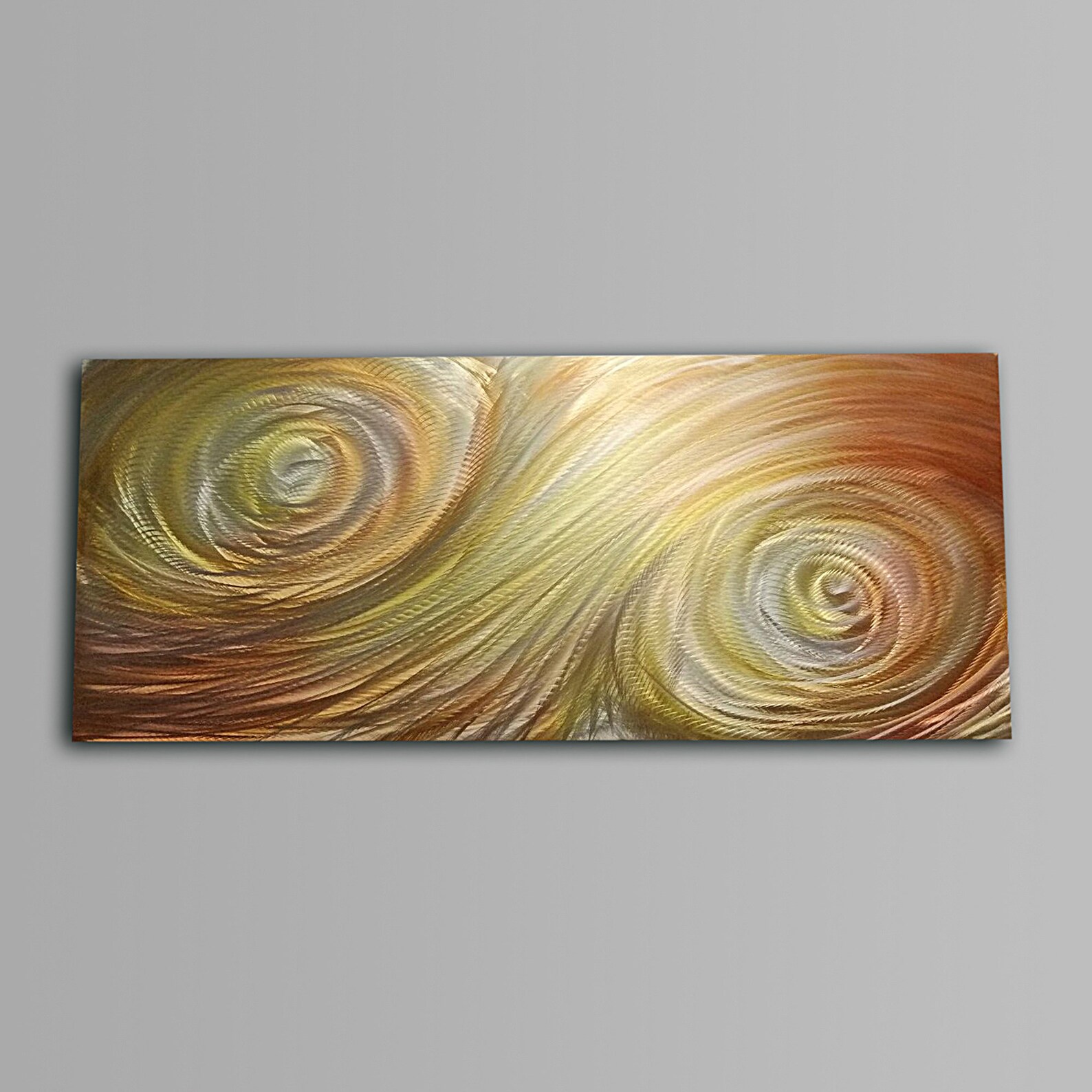 Orangeyellow Metal Wall Art Contemporary Wall Sculpture Etsy