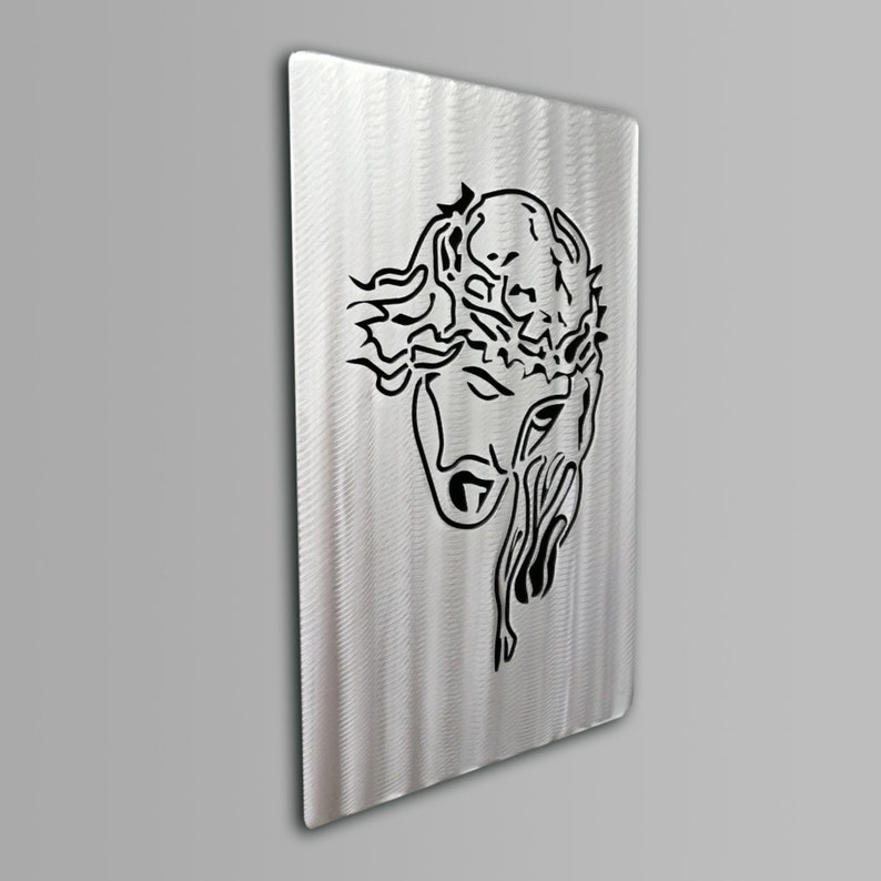 Jesus Wall sculpture Metal Wall Art Jesus Wall Painting Metal Wall Painting Livingroom Decor Religious Wall Art Metal Wall Sculpture