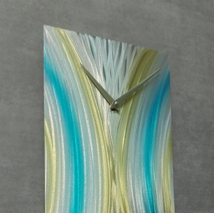 Abstract Modern Metal Wall Clock Unique Wall Clock Modern Etsy