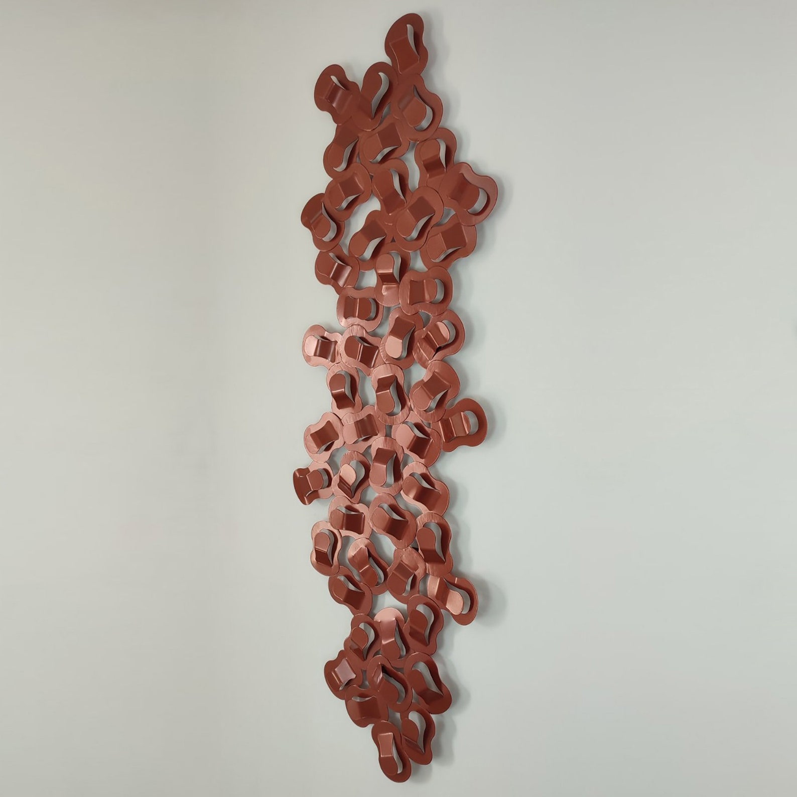 Copper Metal Wall Art Astract Copper 3D Wall Sculpture Etsy