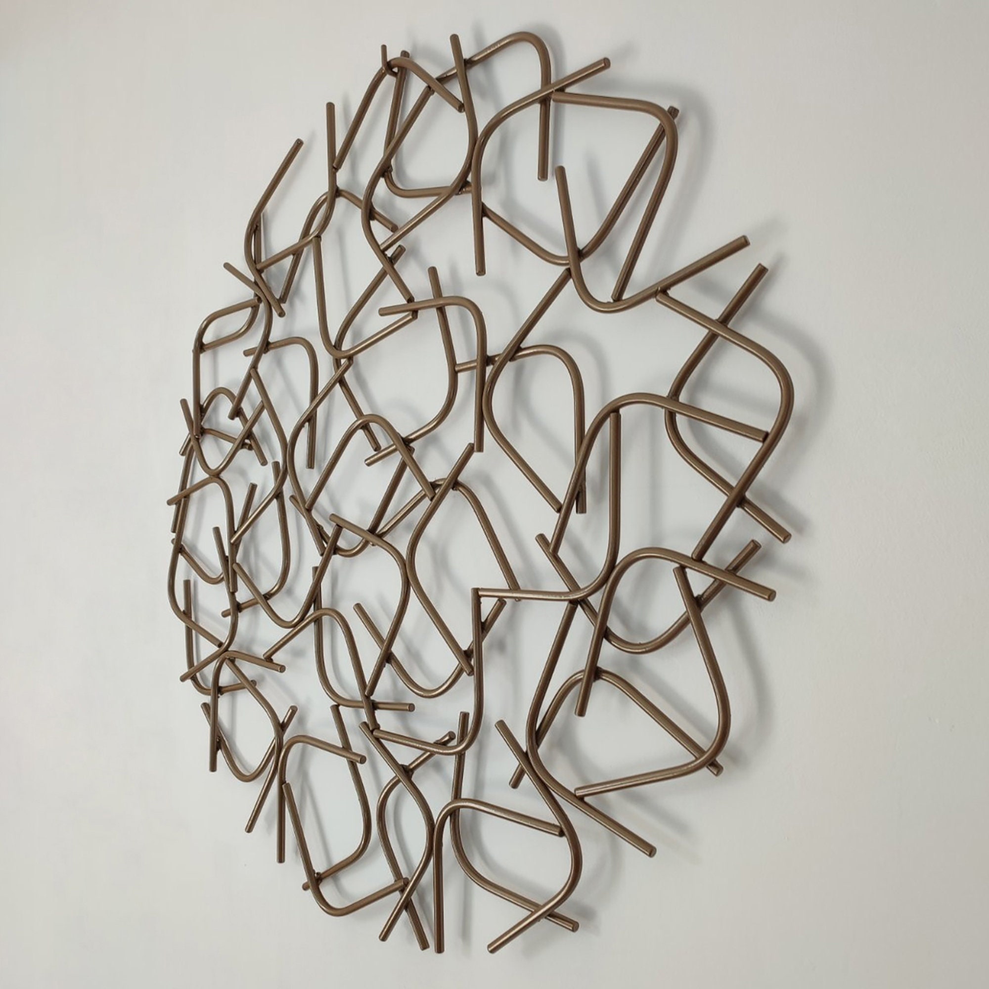 Metal Wall Art Bronze Wall Sculpture Abstract Wall Decor Etsy