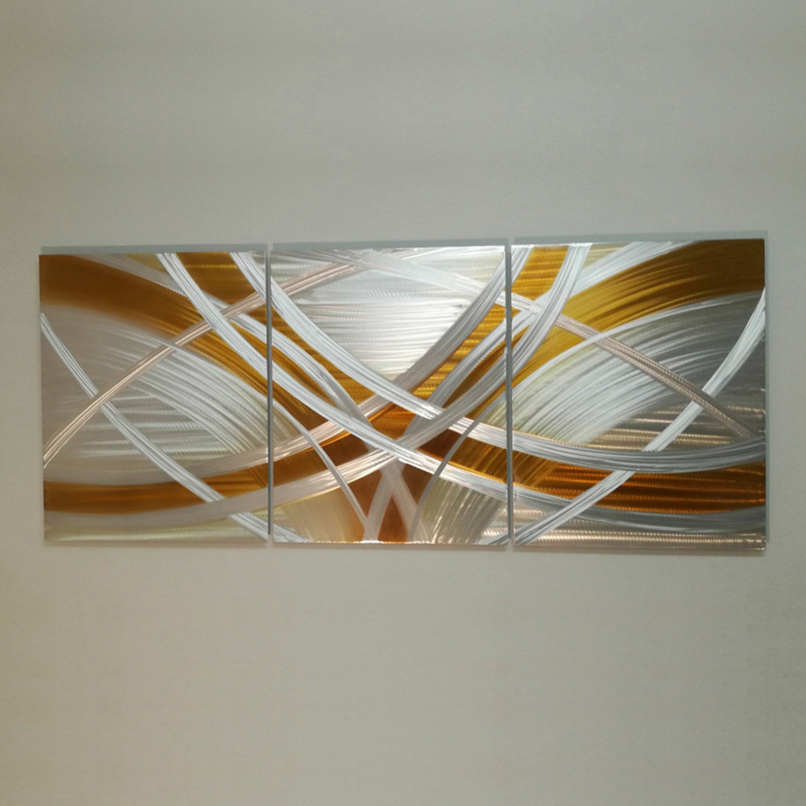 Abstract Metal Wall Art Modern Metal Wall Painting Modern Etsy