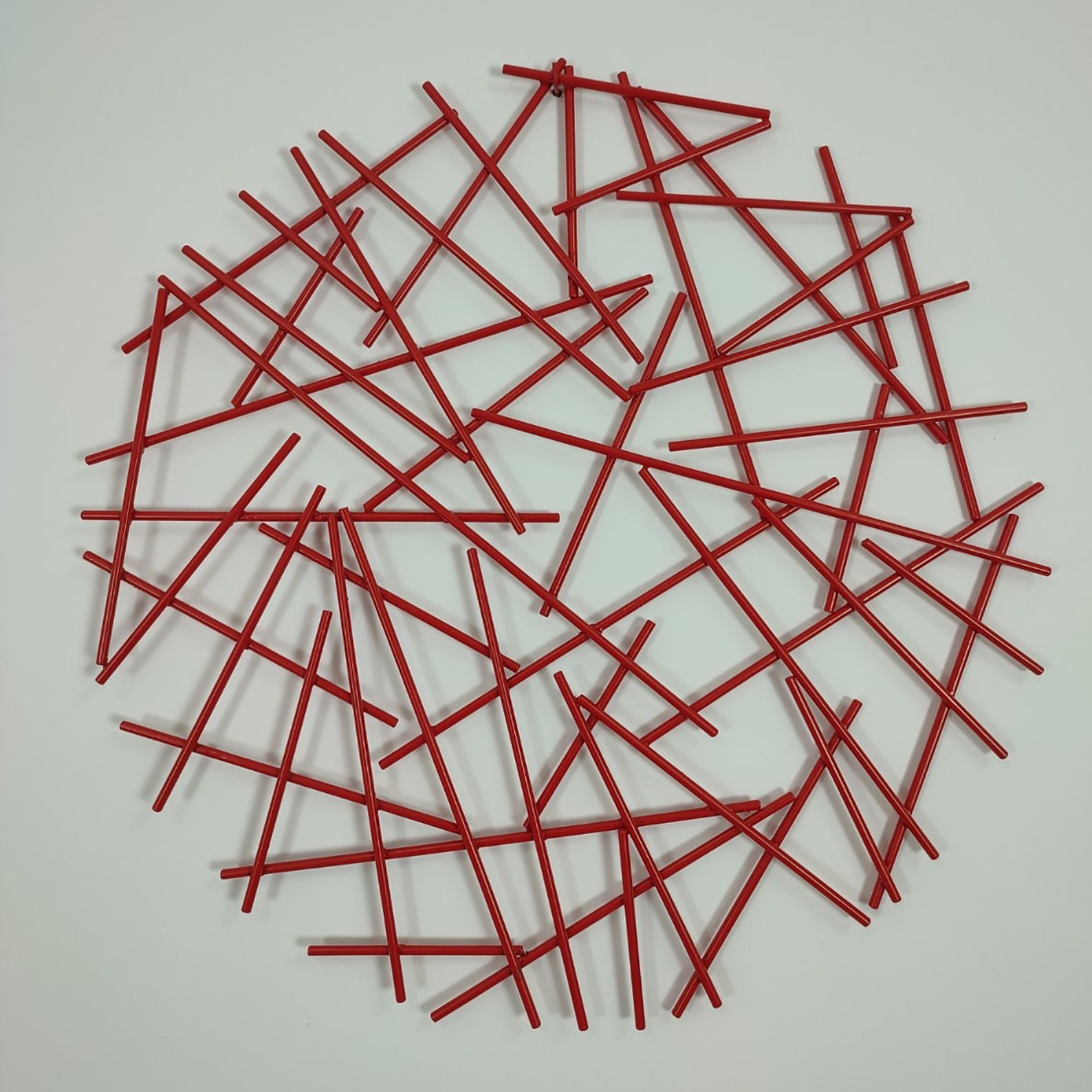 Red Wall Sculpture Metal Wall Art Red Abstract Sculpture - Etsy