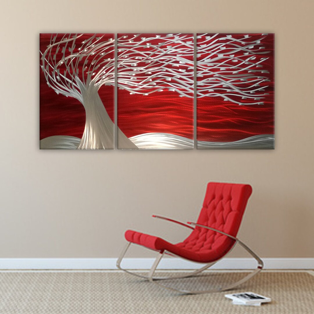 Metal Wall Art Tree, Metal Wall Sculpture, Bedroom Wall Decor