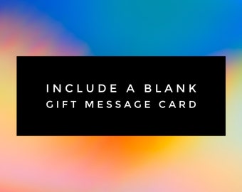 Blank To/From Gift Message Card