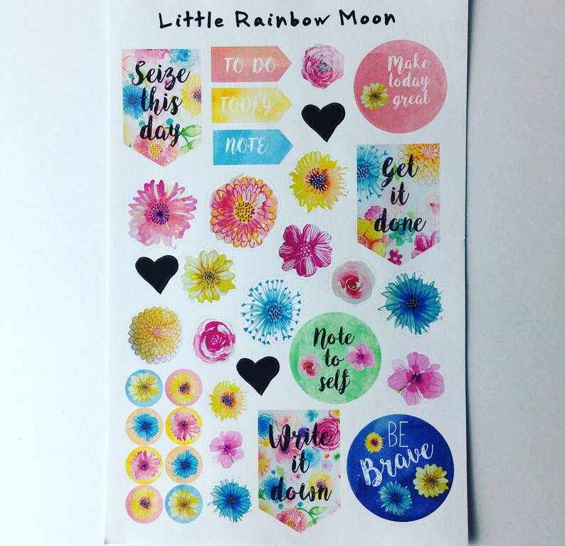 plannerjournal stickers Secret Garden