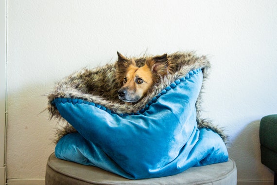 PRE-ORDER Canvas Floof for People Escape Den Cuddle Cave Dog Bed