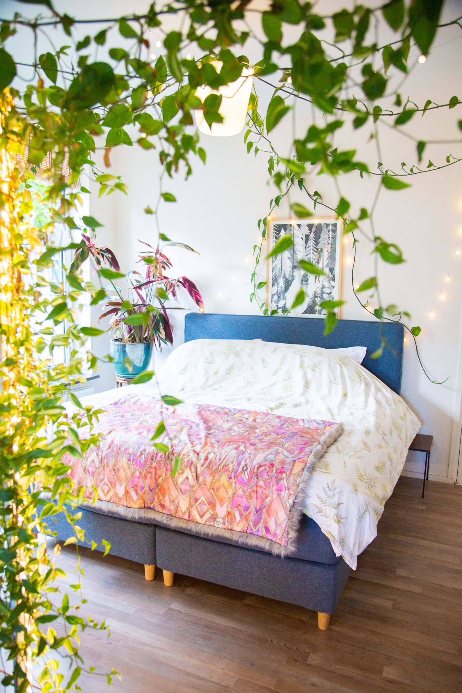 Organic Pink Marble Throw Blanket From Cotton and Highend Etsy