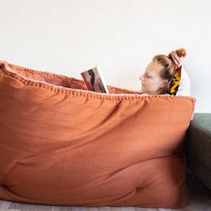 PRE-ORDER Tweed FLOOF for people | Escape den | Cuddle cave | Dog bed for humans | Floor pillow | Lounge | People pocket |