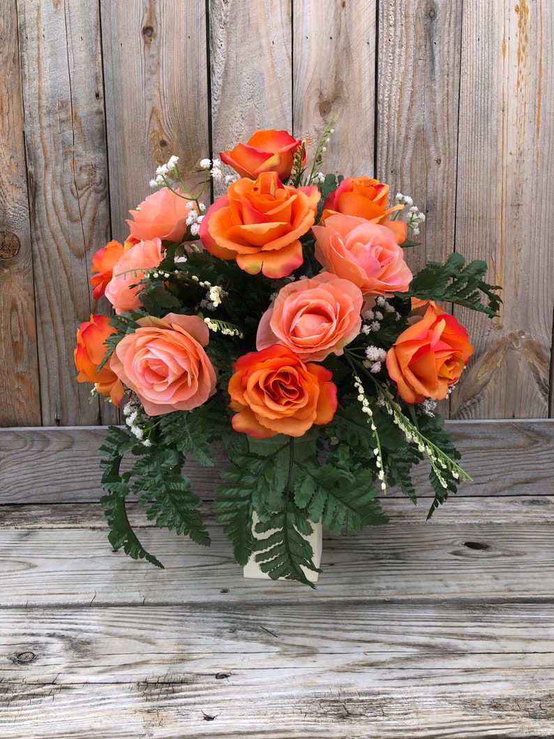 Memorial Flowers Cemetery Flowers Cemtery Decorations Etsy