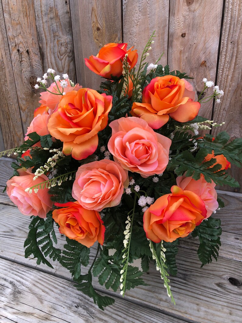 Memorial Flowers Cemetery Flowers Cemtery Decorations Etsy