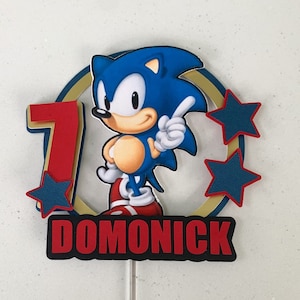Sonic the Hedgehog Cake Topper
