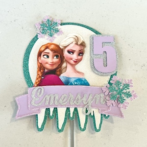 Die Eiskönigin inspirierte Cake Topper/Frozen Cake Topper/Elsa Cake Topper