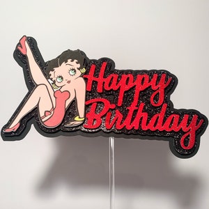 Betty Boop Taarttopper/Betty Boop Verjaardag