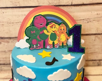 Barney and Friends Cake Topper/Barney and Friends Birthday Cake topper