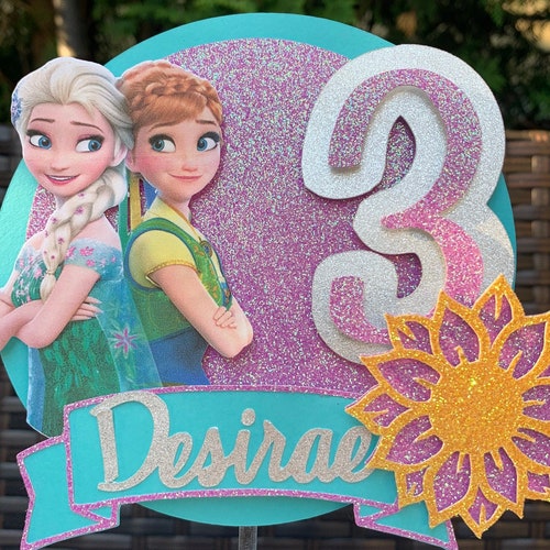 Frozen Fever Cake Topper/frozen Fever Cake/elsa Cake Topper Etsy