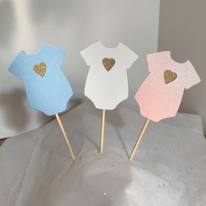 Baby-Dusche Cupcake Topper/Sprinkle Dusche Cupcake Topper