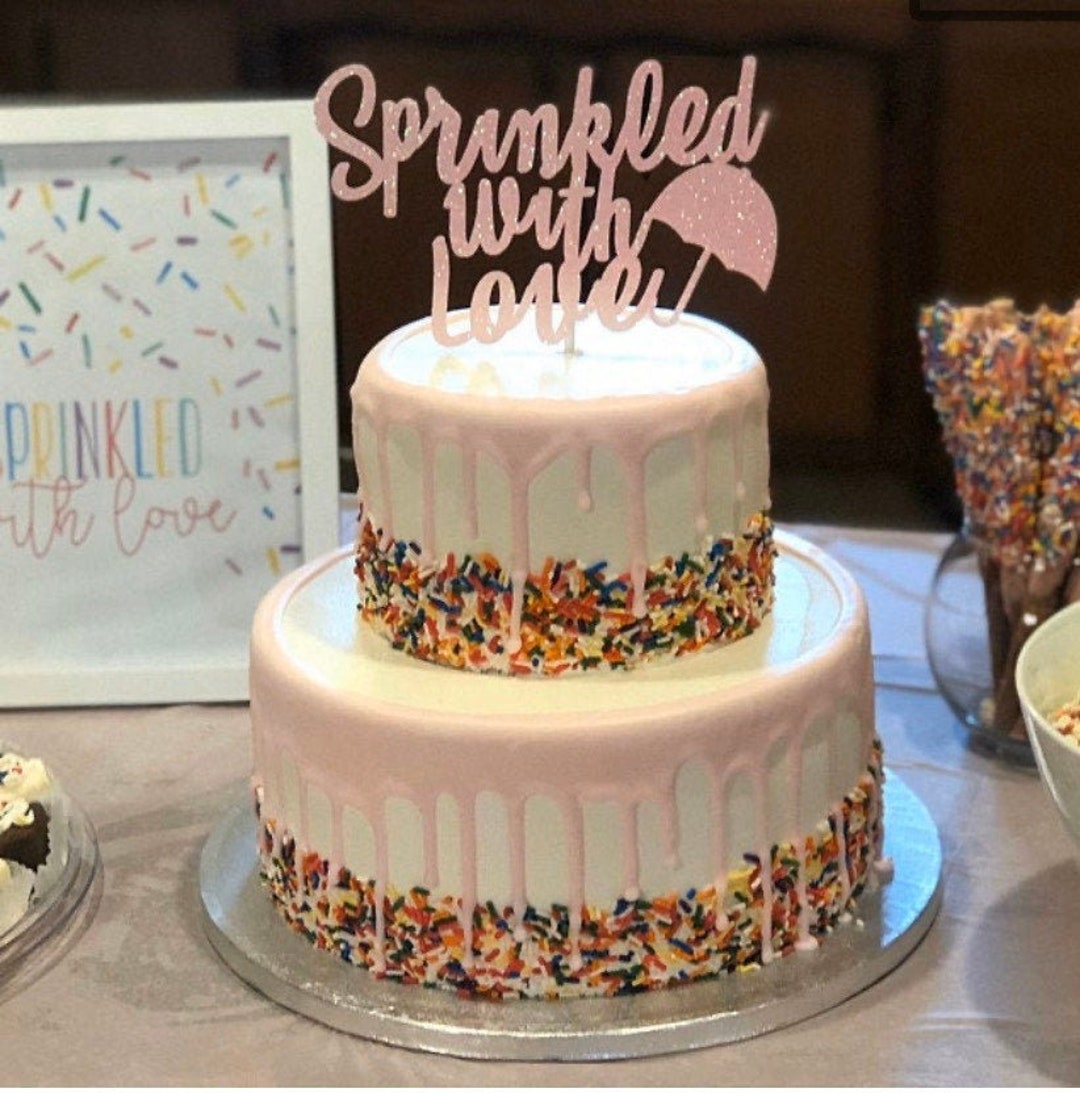 Ways to use sprinkles to decorate for a baby sprinkle.  Baby girl  sprinkle, Sprinkle baby shower, Baby sprinkle