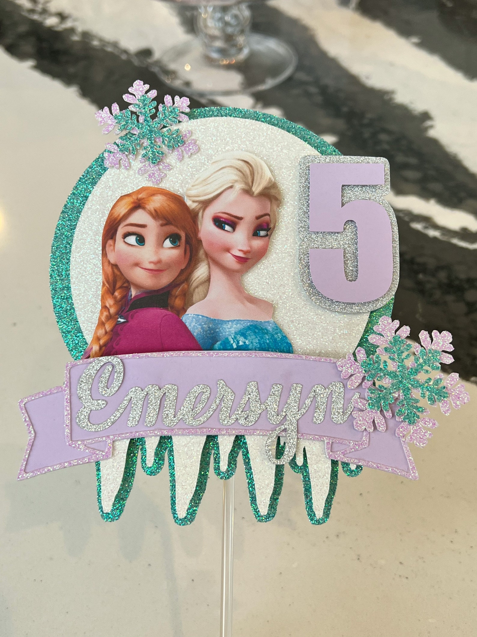 Frozen Inspired Cake Topper/frozen Cake Topper/elsa Cake - Etsy